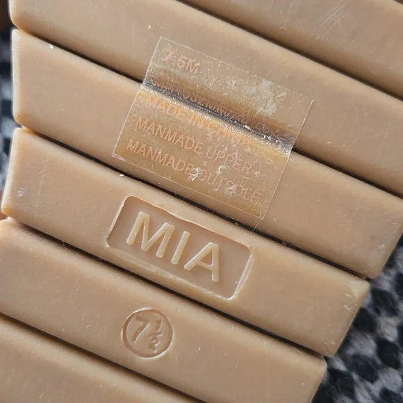 MIA Brown Strappy Casual Sandals, 7.5, Comfortable, VGUC, Brown Casual Neutral - Picture 9 of 10